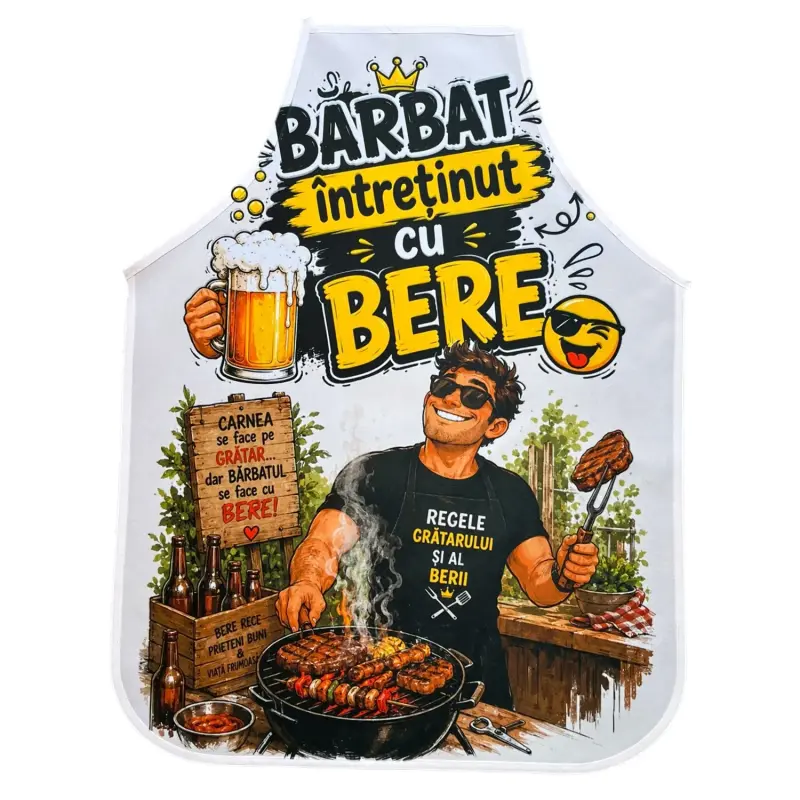 Barbat intretinut cu bere, sort cu mesaj, model sogs104